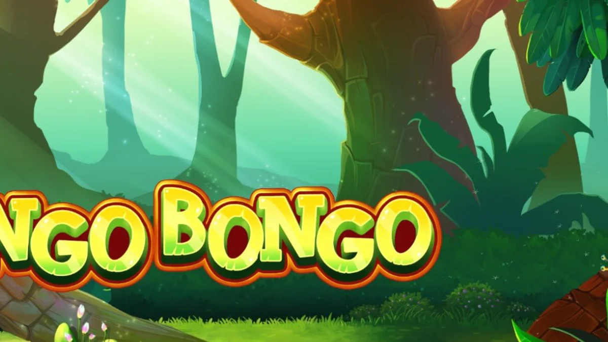 Tampilan visual slot Kongo Bongo dengan tema hutan tropis dan gorila